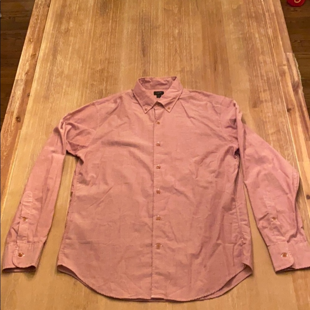 JCrew cotton button down salmon color